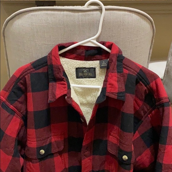 redhead plaid jacket